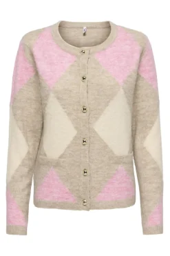 Onlfrida Ls Oneck Button Cardi Knt