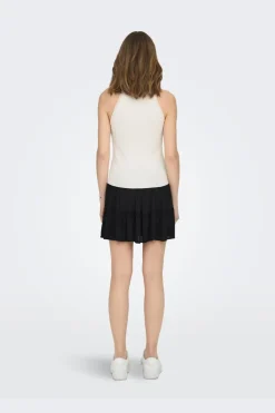 Onlgemma Sl Scallop Hltneck Top Knt