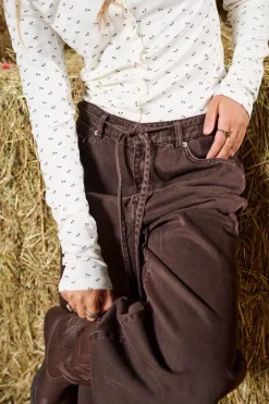 Onlgianna Straight Brown Dot