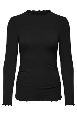 Onlglamour L/S Mockneck Ruching Top