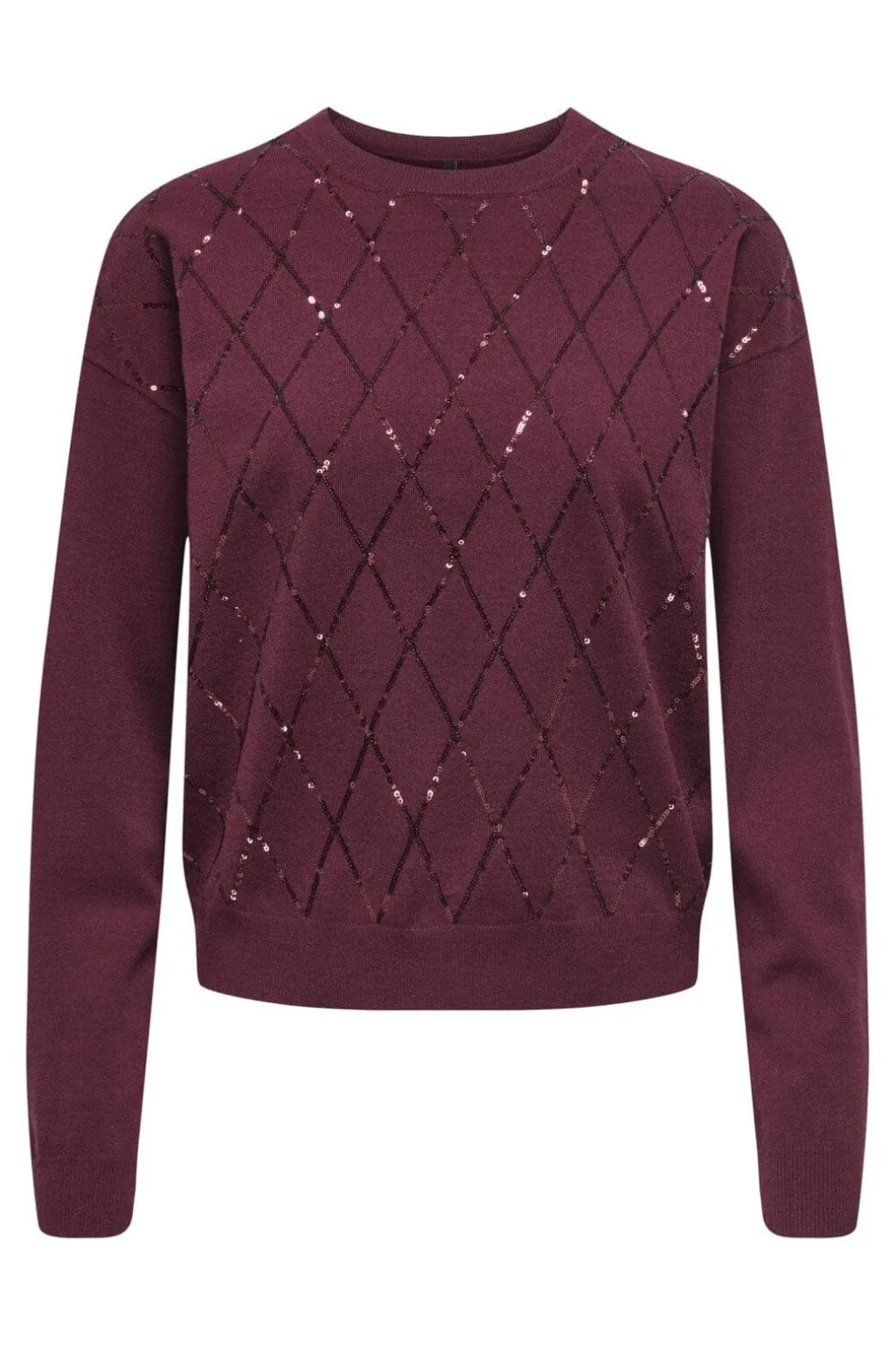 Onlhalifax Ls Sequins O-Neck Knt