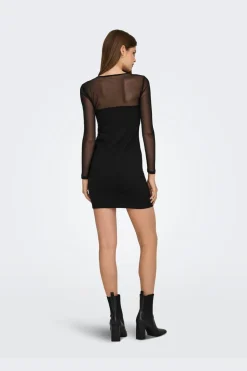 Onlheart-Becki L/S Mix Bodycondress
