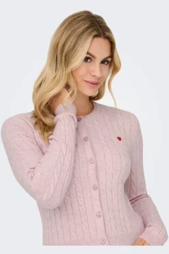 Onlkatia Ls Cable Button Cardigan Cc Knt
