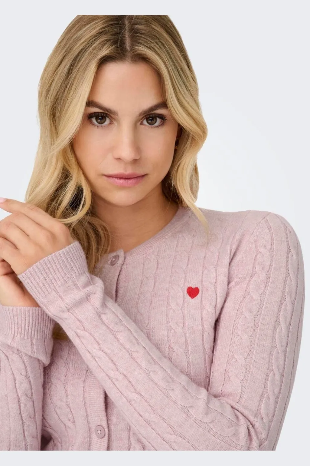 Onlkatia Ls Cable Button Cardigan Cc Knt