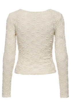 Onllola L/S O-Neck Lace Top