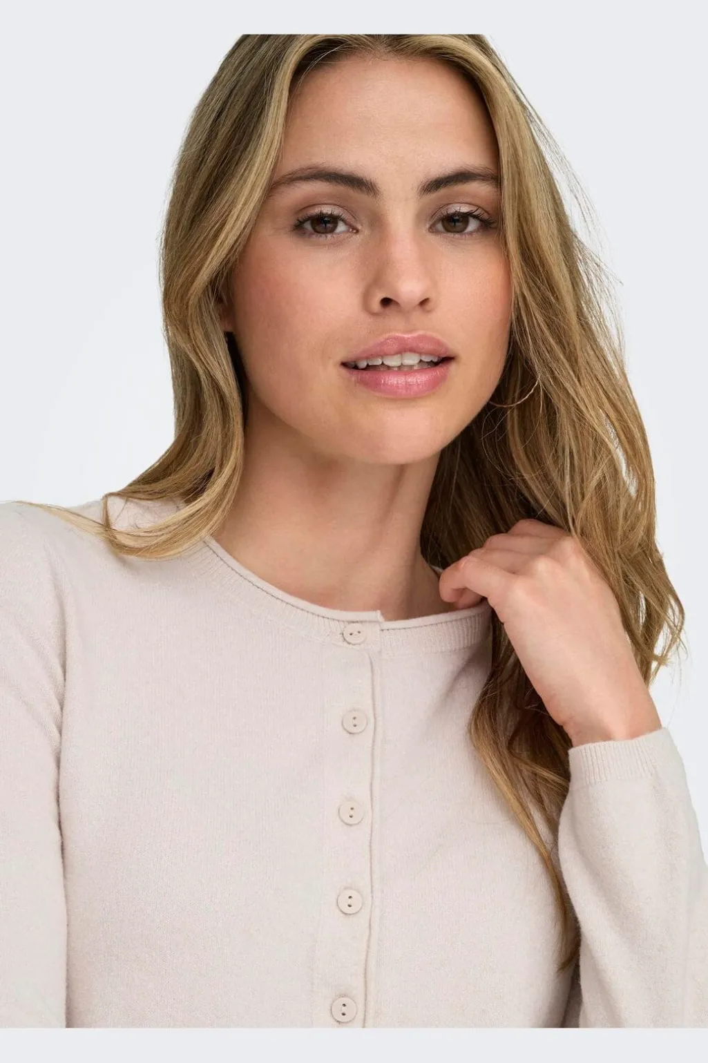 Onlloyal Ls O-Neck Button Cardi Knt