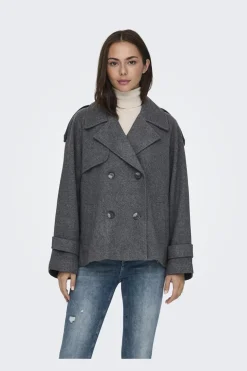 Onlmaisy Short Wool Life Trench Nc