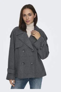 Onlmaisy Short Wool Life Trench Nc