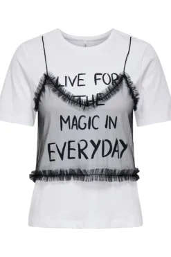 Onlmalija Life S/S O-Neck Top Box