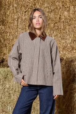 Onlmanilla Check Jacket