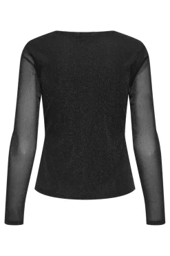 Onlmella L/S Knot Glit Top