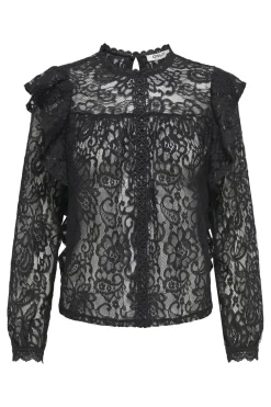 Onlnew Karo Ls Lace Ruffle Top