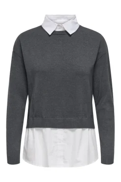 Onlpayson Ls Mix Pullover Knt