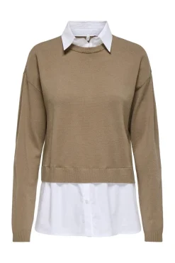 Onlpayson Ls Mix Pullover Knt