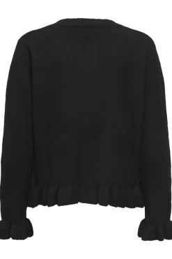 Onlrima Life Ls Frill Butto Cardi Knt