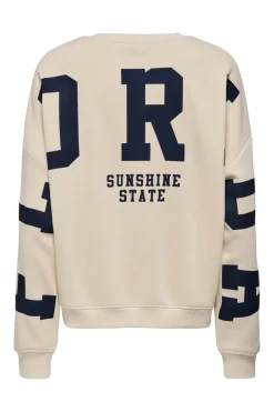 Onlsweat L/S Back/Sleeve Print Swt