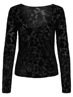 Onlthea L/S Flock Top