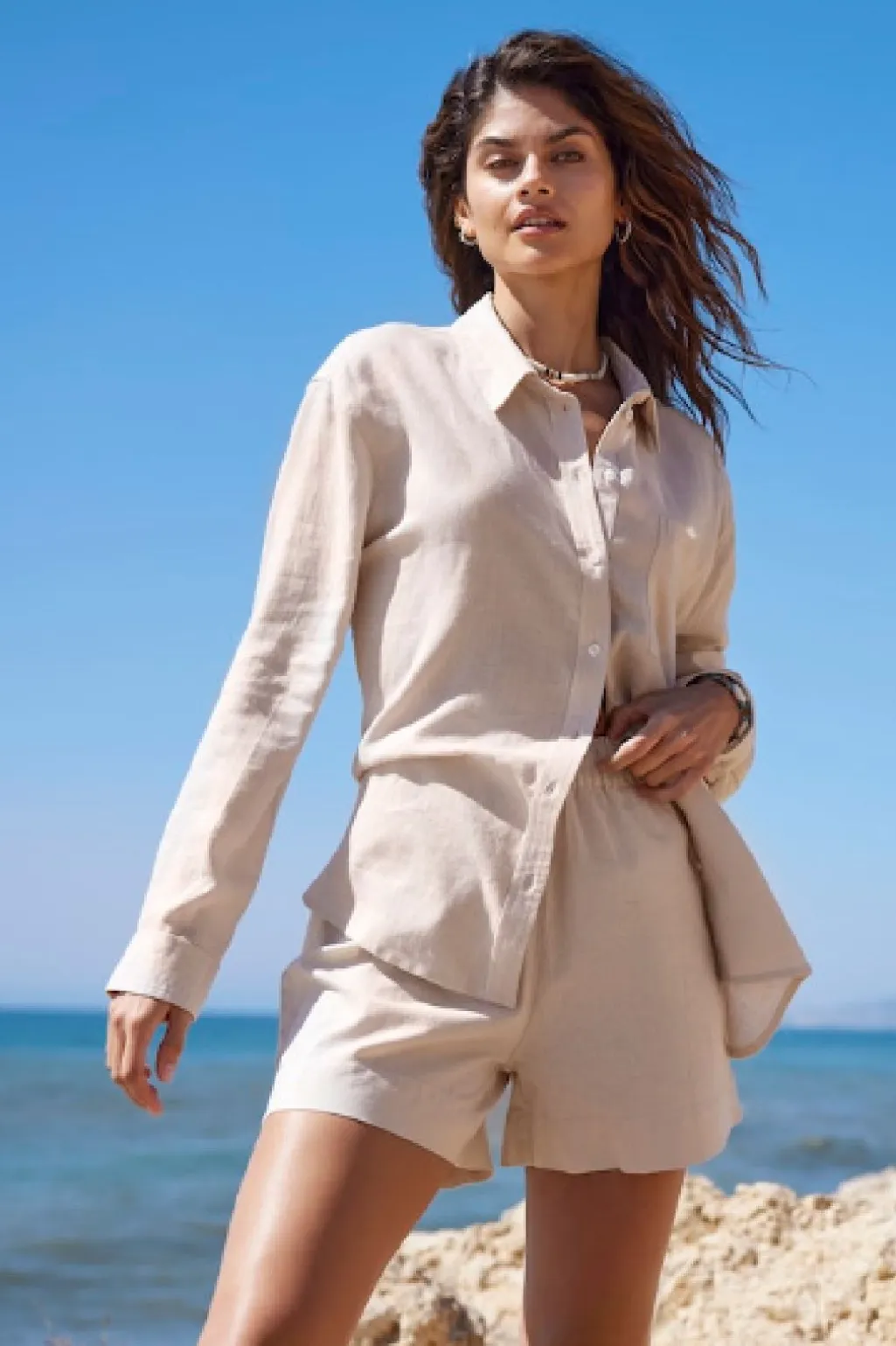 Onltokyo Linen Blend Shorts