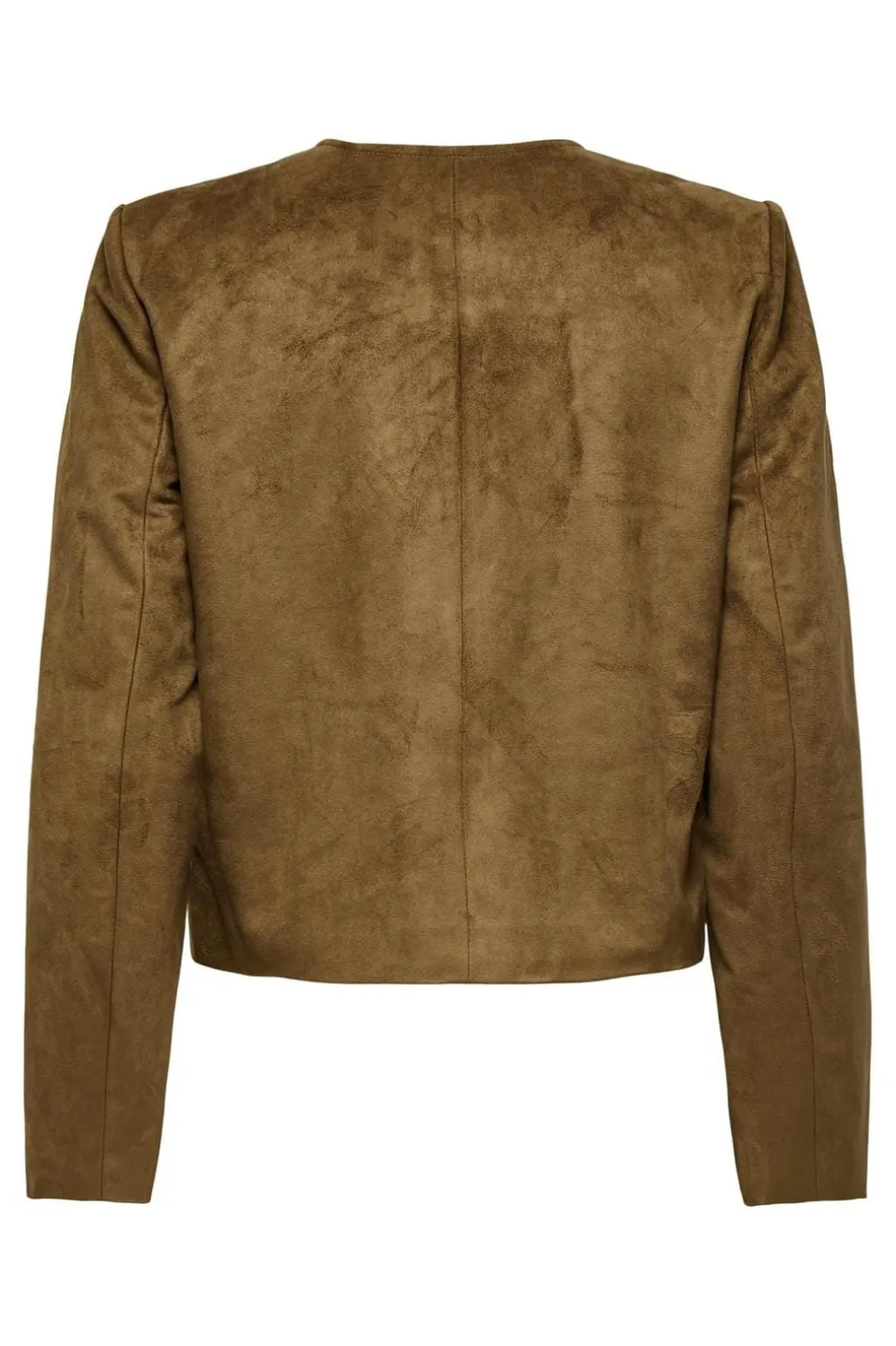 Onltulip Faux Suede Button Jacket