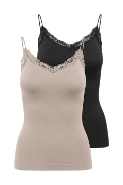 Onlvicky Lace Basic 2-Pack Seamless Top