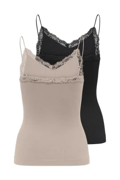 Onlvicky Lace Basic 2-Pack Seamless Top