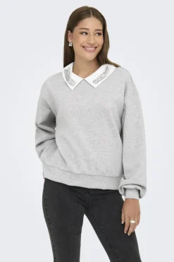 Onlwillow L/S O-Neck Emb. Ub Swt