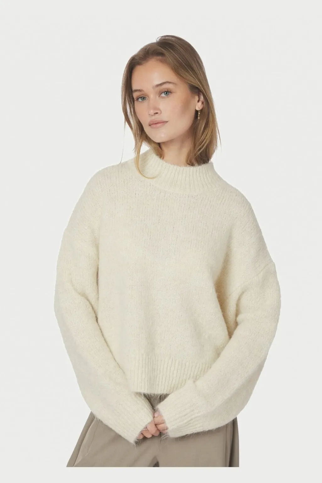 Paulina Fluffy Knit Blouse 164729