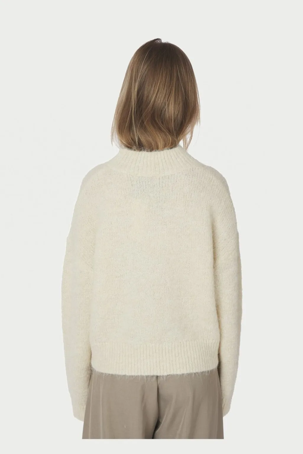 Paulina Fluffy Knit Blouse 164729