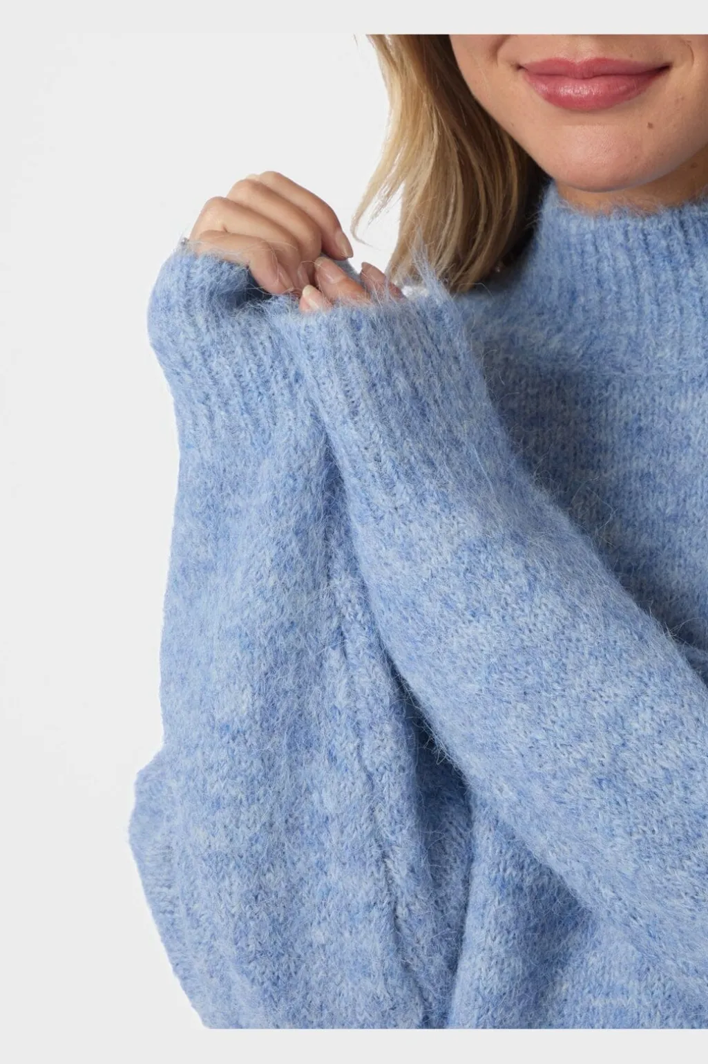 Paulina Fluffy Knit Blouse 164729