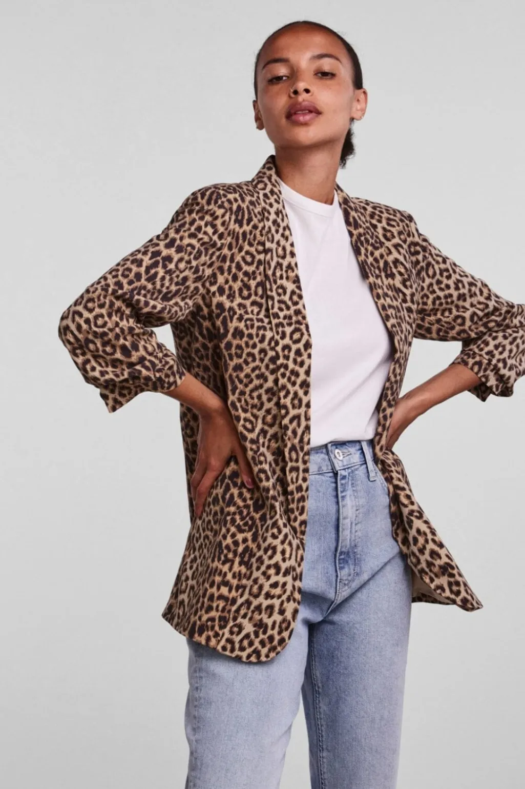 Pcbosella 3/4 Printed Blazer