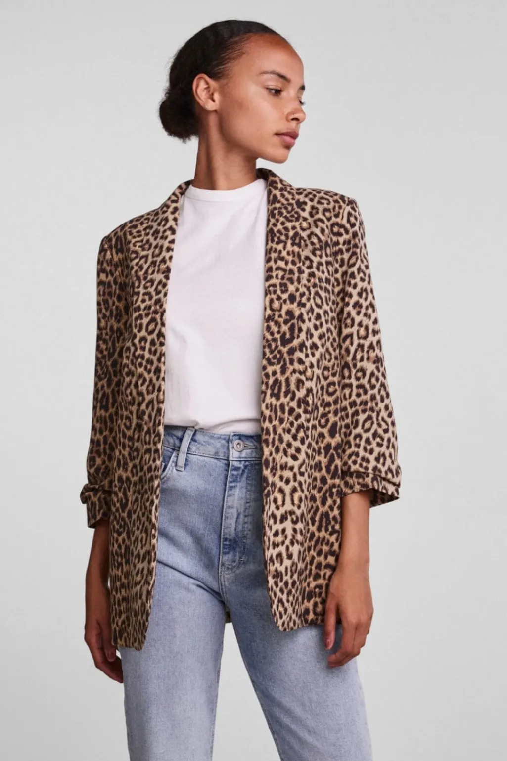 Pcbosella 3/4 Printed Blazer