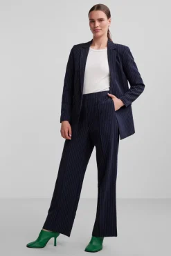 Pcbossy Ls Loose Striped Blazer Noos