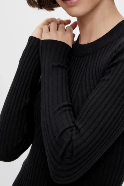 PcCrista LS O-Neck Knit Dress