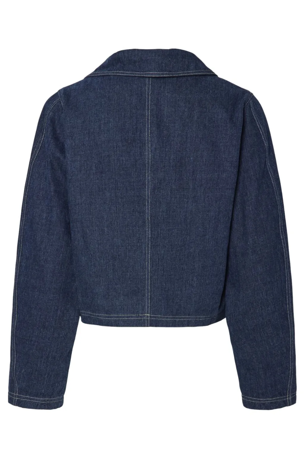 Pcfabia Ls V-Neck Denim Top Fsy