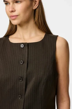 Pcfalka Sl Pinstriped Vest Fsy
