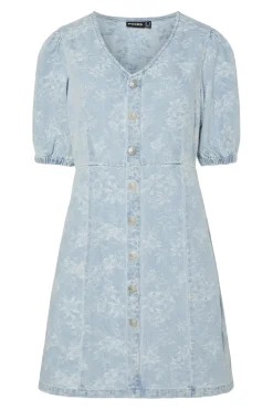 Pcfeline Ss Denim Dress