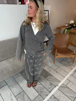 Pcfenna Ls Denim Wrap Shirt Fsy