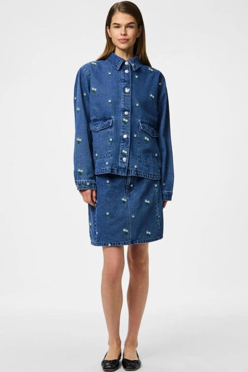 Pcfreia Short Denim Skirt Fsy