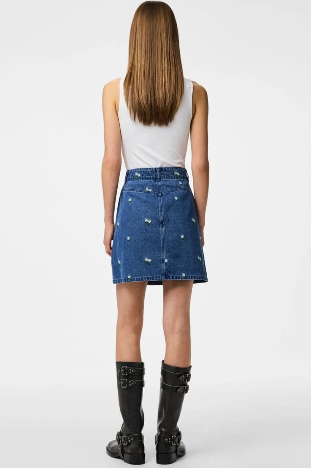 Pcfreia Short Denim Skirt Fsy
