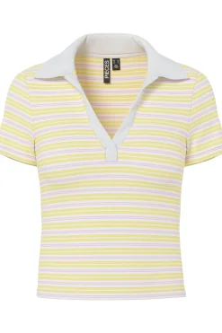 Pcjayjay Ss V-Neck Polo Top Fsy