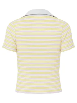 Pcjayjay Ss V-Neck Polo Top Fsy