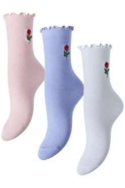 Pcjora Rose 3 Pack Socks