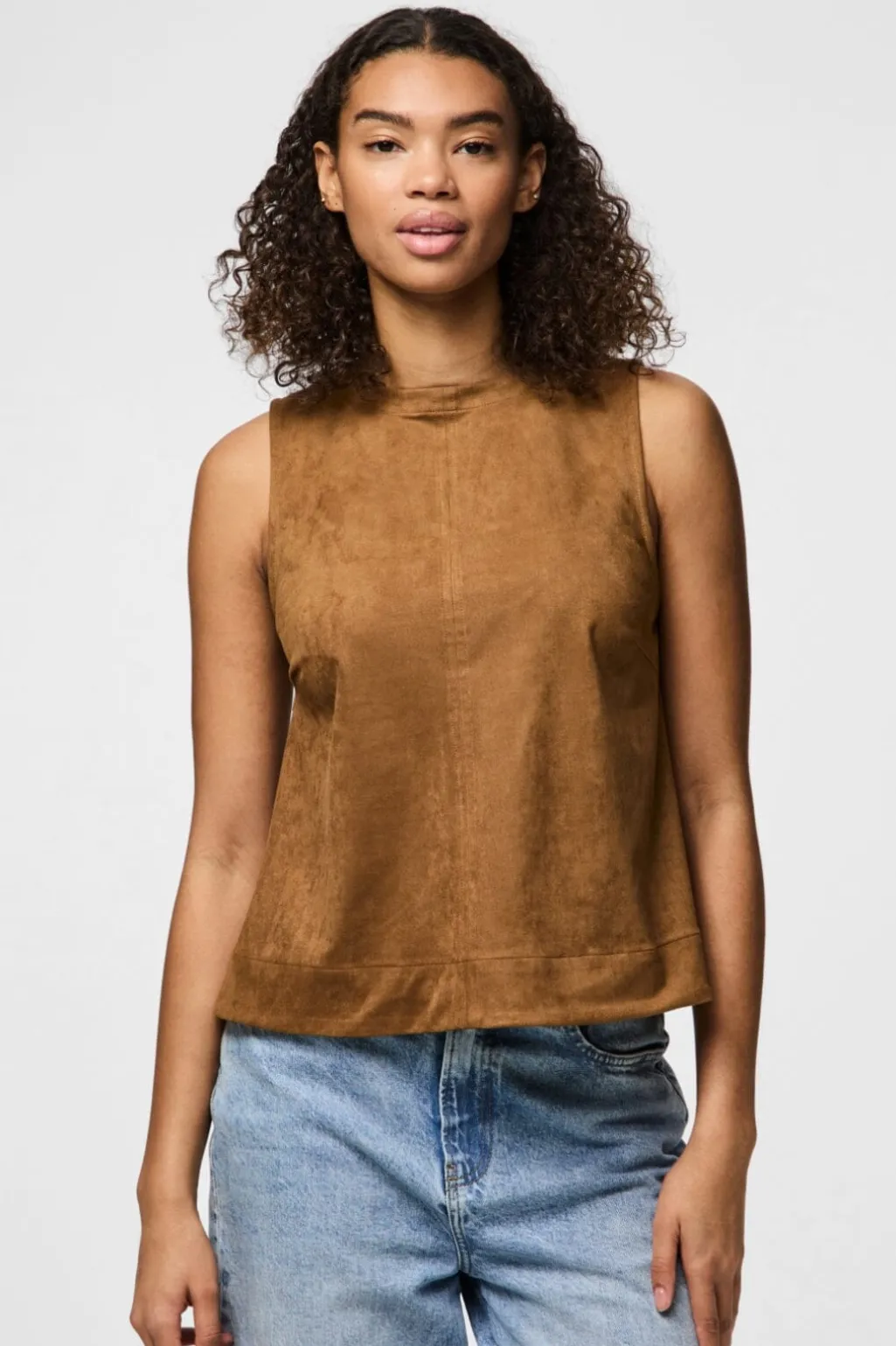 Pcjuno Sl O-Neck Top Fsy