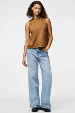 Pcjuno Sl O-Neck Top Fsy