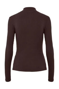 Pckitte Zip Ls T-Neck Top