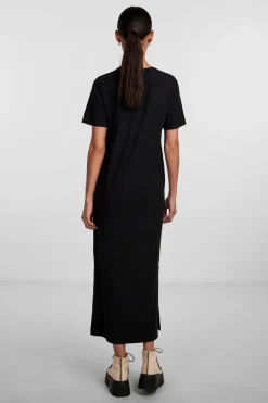 Pckylie Ss O-Neck Ankle Dress