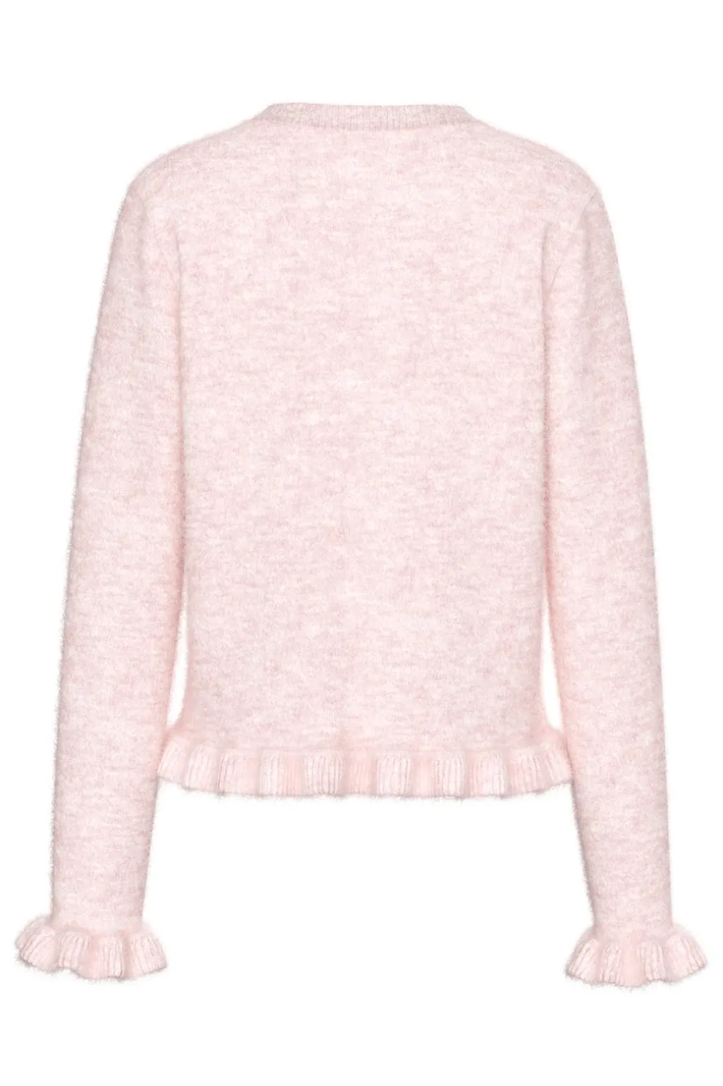 Pclydia Ls Frill Knit Cardigan Fsy