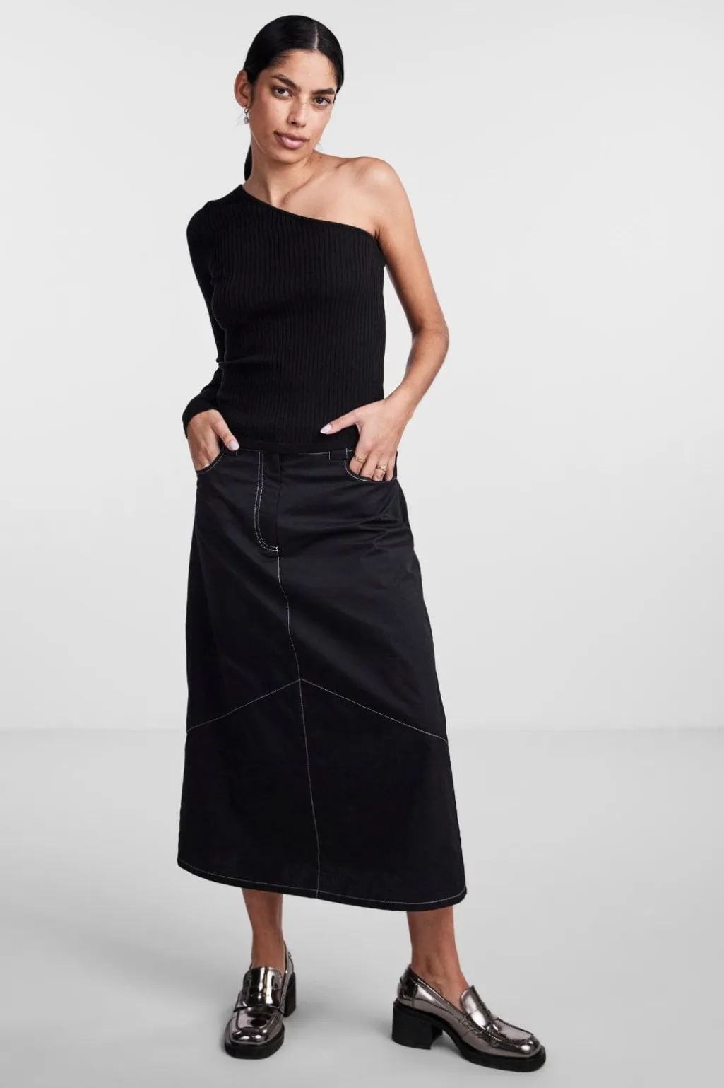 Pcmandy One Shoulder Knit Top Dmo