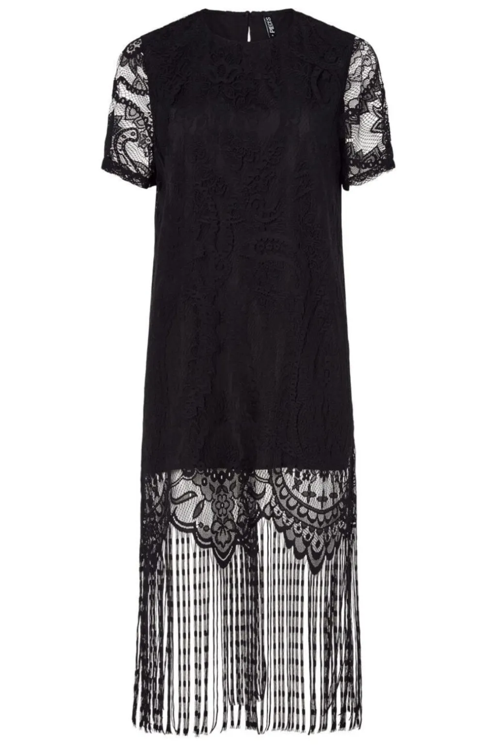 Pcmary Ss Short Fringe Dress
