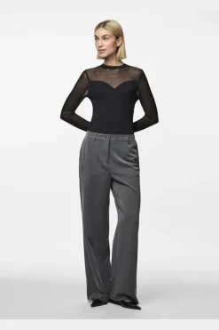 Pcmilly Ls Mesh Bodystocking